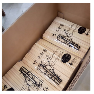 <b>Disposable</b> Bamboo <b>Chopsticks</b> Eco Friendly Natural Unpolished Bulk Wholesale for Restaurant Takeaway Sushi - Product Image 2