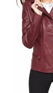 Hot Sale High Quality OEM Women <b>Leather</b> <b>Jacket</b> Outerwear Fashion Style New Model Casual Zipper for Women <b>Leather</b> <b>Jackets</b> - Product Image 4