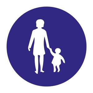 Mandatory Pedestrian Path Sign TT-39a Reflective Traffic Sign Board for <b>Roadway</b> Solar & LED Features - Product Image 1