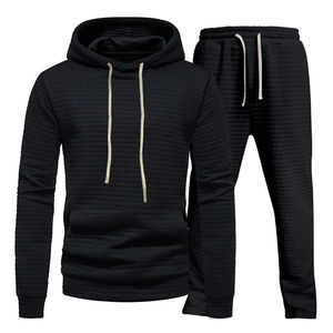 Ensemble survêtement personnalisé de qualité supérieure, sweat-shirt à capuche et pantalon de survêtement pour homme, molleton épais, streetwear - Product Image 2