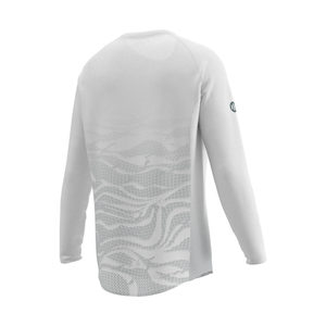 เสื้อยืดแขนยาวสำหรับวิ่งเทรลสำหรับผู้ชาย สีขาวดูนไวท์ - Product Image 2