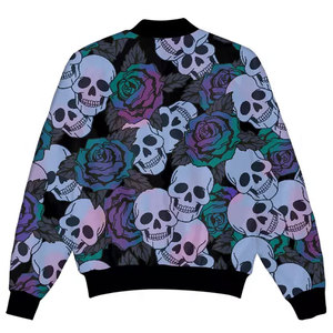 High Quality Custom Made Sublimation Varsity <b>Jackets</b> for <b>Men</b> with OEM Service Canvas Fabric Stand Collar <b>Letter</b> Pattern - Product Image 3