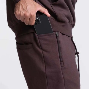 กางเกงขาสั้นผู้ชายผ้าฝ้าย100% สีทึบ - Product Image 5