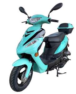 노란색 50cc 슈퍼 50 자동 가스 오토바이 스쿠터 빅 바디 12 인치 알루미늄 휠 500W 모터 파워 30AH 이동식 배터리 150kg - Product Image 6