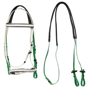 Low OEM ODM English Bridle Reins Synthetic Saddle Style <b>Nylon</b> PVC Material Western Style Halters Trail Endurance Horse - Product Image 6