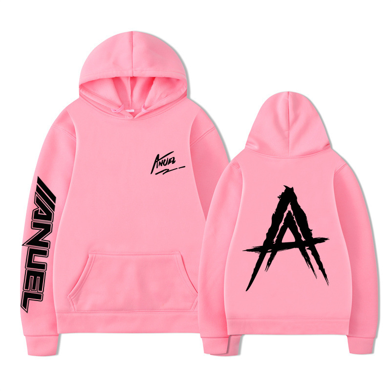 Pink and black letters