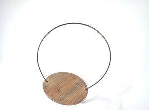 ฐานไม้ตั้งโชว์เค้กรูปวงแหวนโลหะสำหรับงานแต่งงานบ้านโรงแรมร้านอาหารงานเลี้ยงวันเกิดขายส่ง - Product Image 3