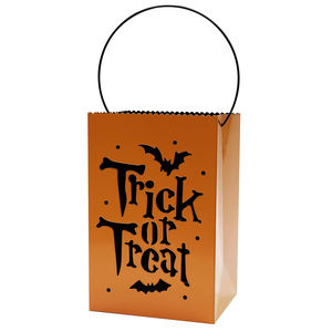 Porte-lumière en fer orange fait à la main argent meilleur vendeur enduit de poudre pour Halloween fête de noël ambiance effrayante décor à la maison - Product Image 5