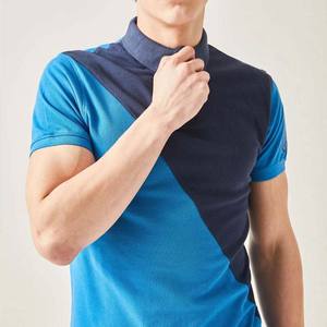 Vêtements pour hommes avec logo personnalisé OEM de couleur contrastée Polos en coton grande taille Streetwear d'été à manches courtes Chemise pour hommes - Product Image 4