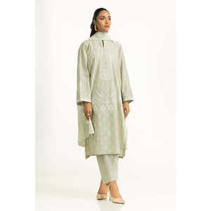 IUSTKSD-2036 Conjunto de 3 Piezas, Traje Bordado Informal y Elegante para Verano, Transpirable - Product Image 3