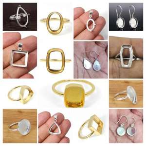 2025 <b>Ring</b> Component Global Exporter 925 Sterling Silver Oval 4x6mm to 15x20mm Bezel Cups DIY Collet for Stone Jewelry Making - Product Image 3