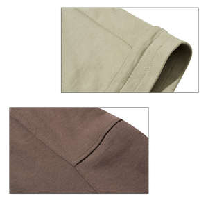 Poids lourd 100% pur coton logo personnalisé hommes couleur unie goutte épaule Baggy coupe régulière en relief brodé automne sweats à capuche - Product Image 4