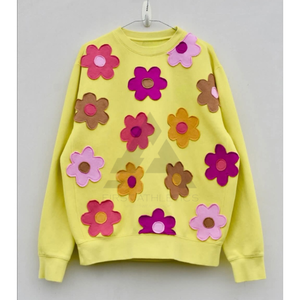 เสื้อสเวตเชิ้ตคอกลมปักโลโก้ตามสั่ง ขายส่ง ผ้าหนานุ่ม 100% ผ้าฝ้ายฟลีซ เป็นมิตรกับสิ่งแวดล้อม อุ่นสบายสำหรับฤดูหนาว - Product Image 3