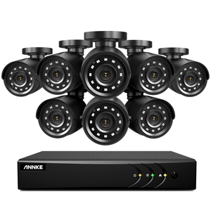 Annke 8 cái 2MP 1080P Camera An Ninh Kit 8 kênh <span class=keywords><strong>DVR</strong></span> IP66 không thấm nước nhà CCTV Hệ thống camera với 2TB ổ cứng - Product Image 1