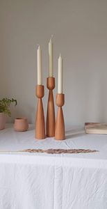 PORTAVELAS DE GUÍA PORTAVELAS SOPORTE DE VELAS DE MADERA PARA LA decoración DEL HOGAR Portavelas más vendido de Antique Creations - Product Image 4