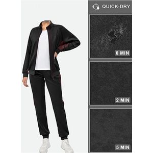 Survêtements personnalisés pour femmes, coupe régulière, grande taille, ensemble deux pièces, imprimé, streetwear décontracté, couleur unie, polyester/coton - Product Image 4