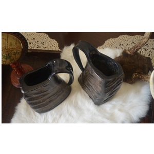 Tazas de cuerno vikingo para beber, logotipo personalizado, taza de cerveza de cuerno de buey de vaca para beber Vikingo, pieza de diseño tallada Natural y gran oferta - Product Image 3