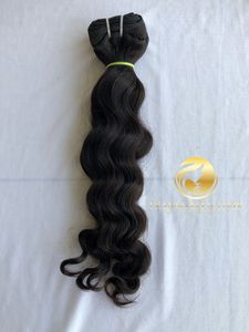 Temple indien brut meilleure qualité supérieure cheveux humains vague de corps lâche faisceau de trame couleur naturelle doux soyeux Remy vierge en gros cuticule - Product Image 5