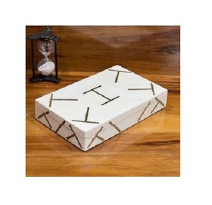 Boîte de rangement décorative en incrustation d'os faite à la main motif classique Rectangle organisateur pour bijoux cadeaux à la maison par Apex Align - Product Image 5