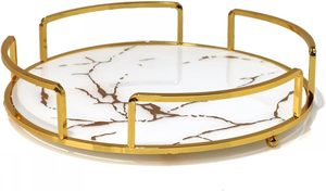 Plateau de service plateau pour décor de Noël utiliser hôtel mariage nourriture servir utiliser plateau plateau de service en argent plaqué poignée Design - Product Image 4