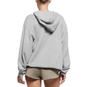 Y2K Fashion Heavyweight Oversized Women's Hoodies Thick Blank Plain 100% Cotton Breathable Plus Size Drop-Shoulder Hoodies - Product Image 3