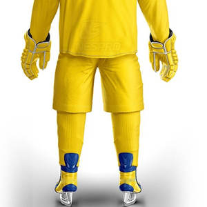 Último diseño de alta calidad recién llegado conjuntos de uniformes de hockey sobre hielo 100% poliéster de secado rápido y transpirable - Product Image 6