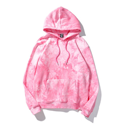 Custom Wholesale Men's Winter Cotton Fleece <b>Tie</b> <b>Dye</b> <b>Hoodie</b> with Embroidered Logo Breathable Pullover Sports Wear - Product Image 5