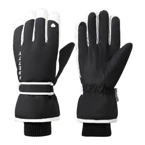 Gants de ski d'hiver pour femmes, chauds, épais, coupe-vent, tactiles, imperméables, antidérapants - Product Image 2