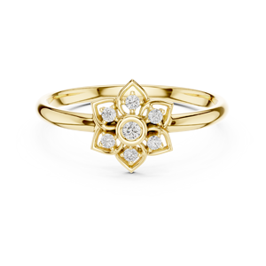 10K Topaz <b>Adjustable</b> <b>Ring</b> with Modern Trendy Style for Daily Wear - Product Image 5