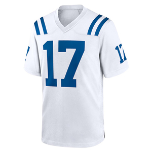 Camiseta de Fútbol Americano Personalizada al por Mayor, 100% Poliéster, Duradera y Transpirable, Manga Corta, Ropa de Equipo con Bordado e Impresión - Product Image 4