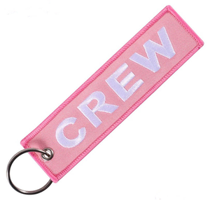 Porte-clés en tissu brodé avec logo personnalisé en or de qualité supérieure, étiquette de porte-clés, porte-clés de haute qualité - Product Image 2