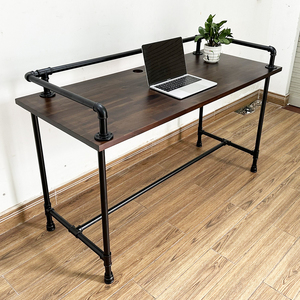 Contemporary Industrial Design <b>Solid</b> <b>Wood</b> 140x60cm HBON012 Writing <b>Desk</b> for Study & Office Use - Product Image 3
