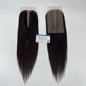 Grande vente maintenant!! Extension de cheveux vietnamiens fermeture frontale HD dentelle suisse personnaliser toutes les tailles combiner avec Genius trame prêt à expédier - Product Image 4