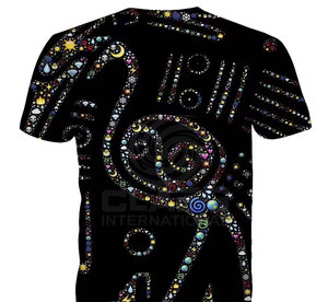 Breathable Customized Knitted <b>Rhinestone</b> T-Shirt for Men New Arrival Low MOQ High Quality - Product Image 4