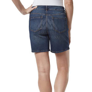 Shorts en jean pour femmes de couleur personnalisée fabriqués au Pakistan Shorts en jean pour femmes de haute qualité et confortables - Product Image 2