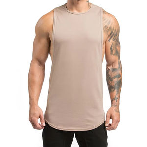 New Arrival Men's Premium Quality <b>Distressed</b> Casual Tank <b>Tops</b> Custom Design Solid Pattern Breathable Screen Printing OEM Service - Product Image 4