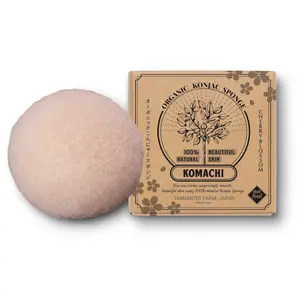 Éponge de Konjac biologique rose de haute qualité pour l'application du visage en gros du japon brosses de bain éponges et épurateurs - Product Image 1