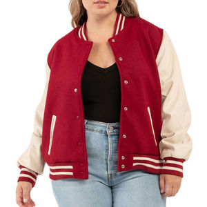 Nouvelle arrivée de vêtements de rue personnalisés à la mode, vente en gros de veste universitaire légère et de haute qualité avec broderie personnalisée et logo pour femmes - Product Image 1