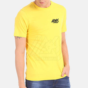 T-shirt pour homme en coton 100% respirant, confortable et à séchage rapide, coupe ample, imprimé, prix bas - Product Image 1
