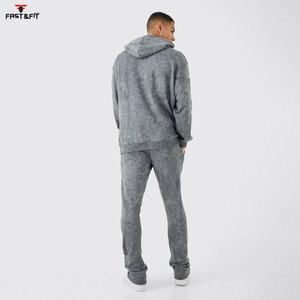 ชุดวอร์มสีทึบสำหรับผู้ชายชุดวอร์มซักกรดสำหรับฤดูหนาวดีไซน์ใหม่ - Product Image 3