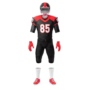 OEM Customized American Football Jersey Uniform Set Short Sleeves Breathable Fabric Custom Team <b>Name</b> Brand 100% Polyester Custom - Product Image 5