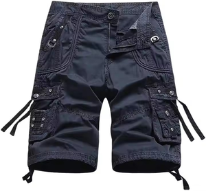 กางเกงขาสั้นคาร์โก้แบบลำลองของผู้ชายพร้อมโลโก้ปรับแต่งได้ชุดออกกำลังกายยิมกีฬาขนาดใหญ่และชุดฝึกออกกำลังกายมีหลายกระเป๋าใหม่ - Product Image 4