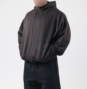 Sweat-shirt à capuche 100% coton pour homme 500GSM Heavyweight Winter Hoodie Oversized Quick Dry Breathable Design Custom Set - Product Image 5