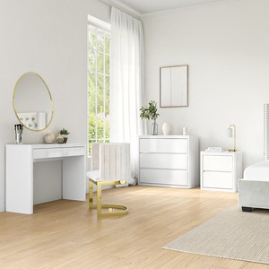 Factory Price Dressing Table Bedroom <strong>Furniture</strong> Simple White <strong>Wood</strong> Cabinet Chest of Drawer for Home <strong>Furniture</strong>