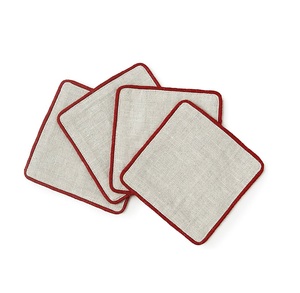 Posavasos 100% Lino, Novedades, Diseño Precioso, Tamaño Personalizado, en Oferta, Posavasos Hechos a Mano, Posavasos Cuadrados de Lino, El Mejor Producto - Product Image 1