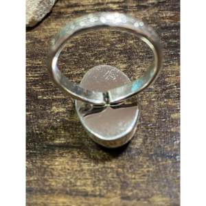 Natural White Buffalo Sterling Silver Statement <b>Ring</b> Size 6.25 <b>for</b> <b>Men</b> - Product Image 5