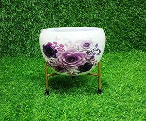 Jardinière Meena en fer à forte demande Pots et jardinières de jardin élégants pour la décoration intérieure exportés d'Inde - Product Image 4