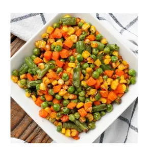 越南99黄金数据冷冻食品批发散装冷冻玉米青豆胡萝卜冷冻混合蔬菜