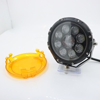 Projecteur de travail LED 90W, 9x10W LED + 20W Laser + Anneau Halo Angel Eye, faisceau combiné spot 30 000 lumens, étanche IP68 pour camion tout-terrain et SUV