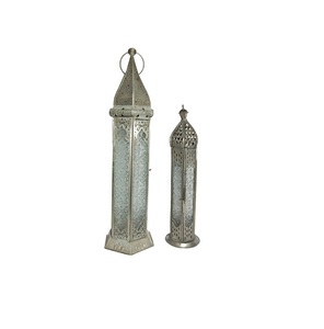 <b>Vintage</b> Design Decor Hut Shape Candle <b>Lantern</b> With Copper Plated Candle Holder for Wedding Decoration - Product Image 4